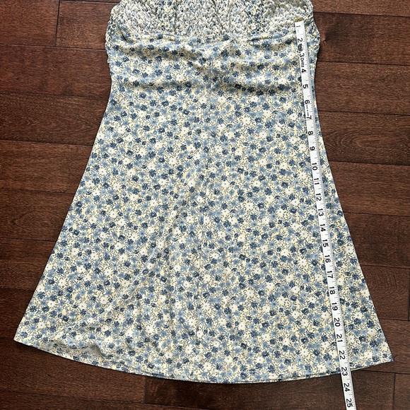 Up Front Vintage 90s Y2K Floral Mini Tank Dress S - Picture 8 of 9